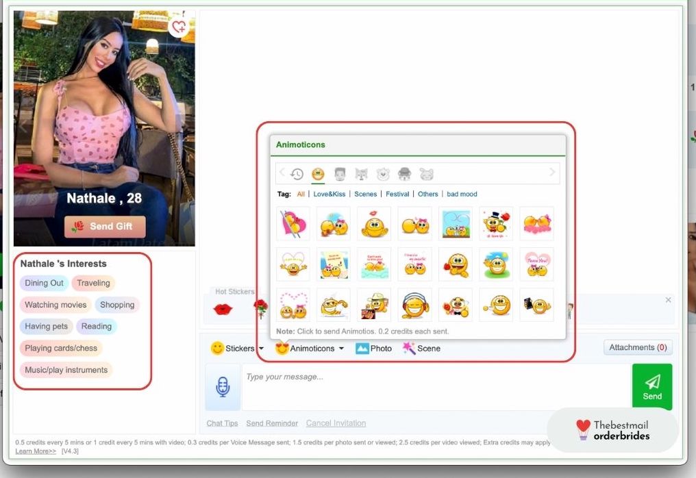 Chat on LatinWomenDate site